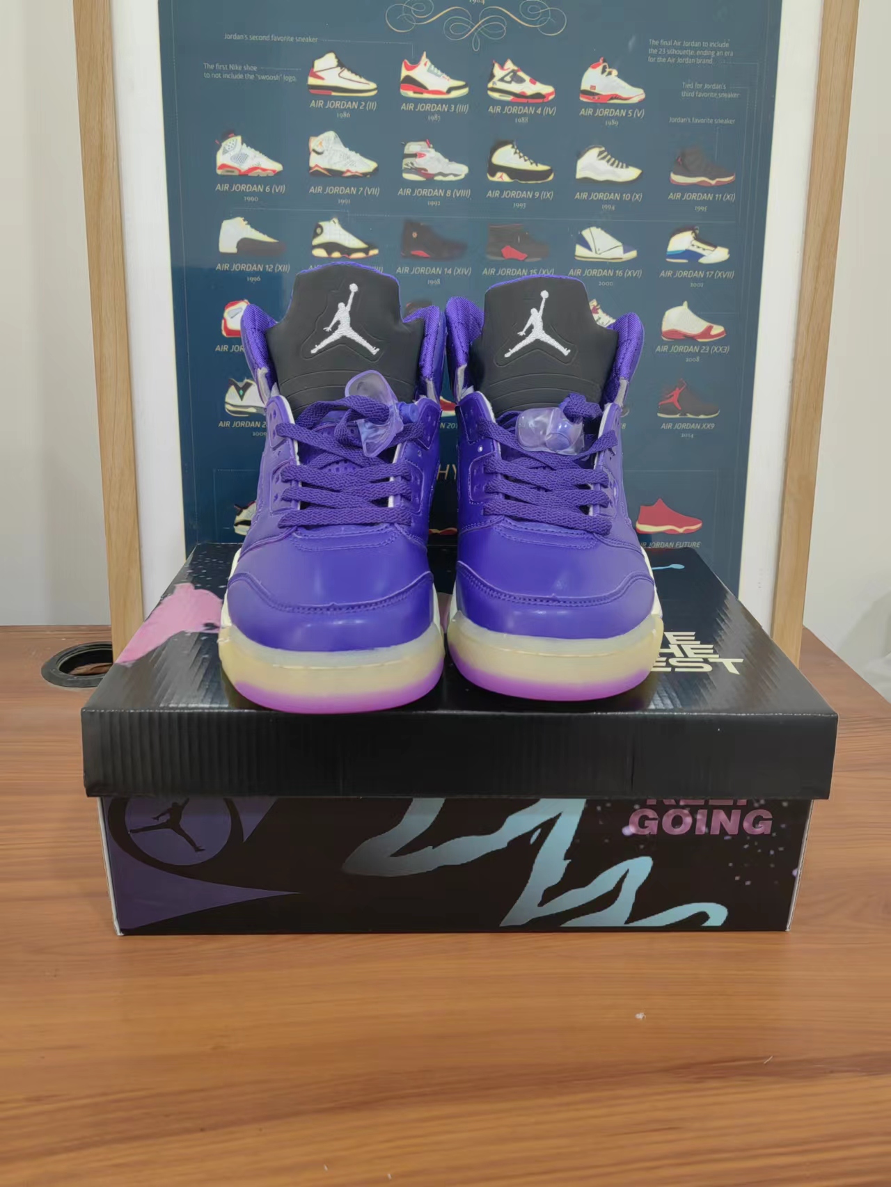 New 2022 Air Jordan 5 Retro Purple White Yellow Shoes New 2022 Air Jordan 5 Retro Purple White Yellow Shoes